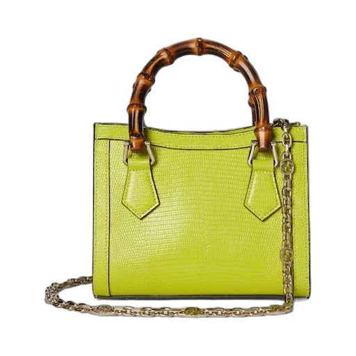 Gucci Diana Lizard Small Tote Bag