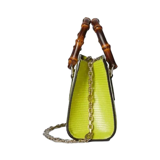 Gucci Diana Lizard Small Tote Bag