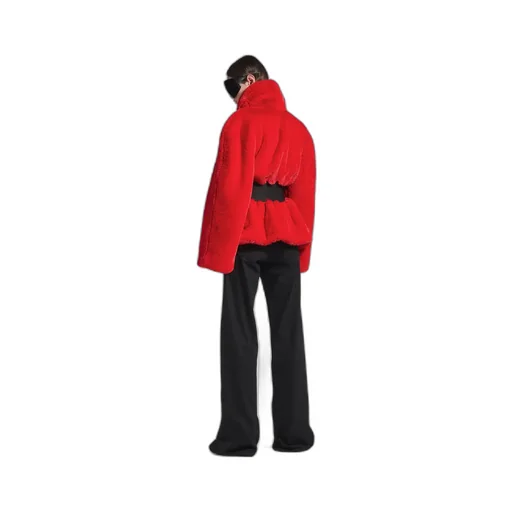 Wrap Animal-Free Fur Coat