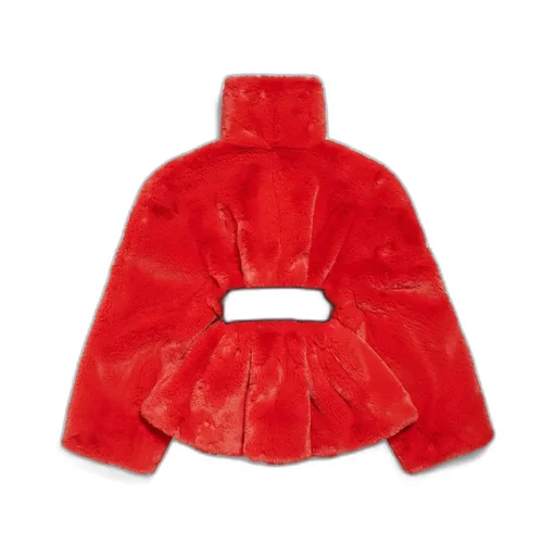 Wrap Animal-Free Fur Coat