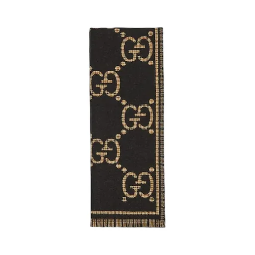 Check Gg Wool Scarf
