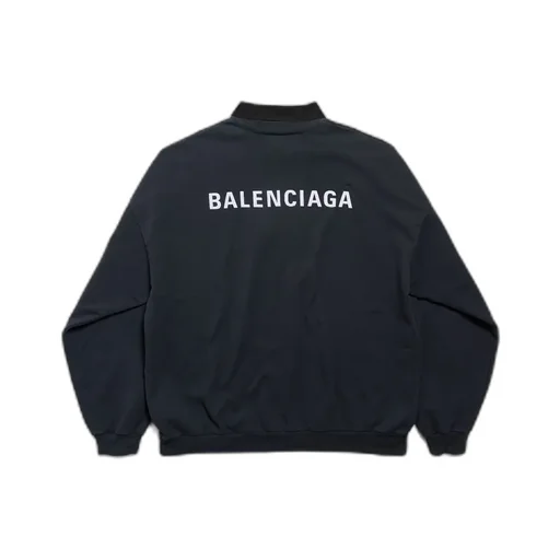 Back Shirt Collar Crewneck