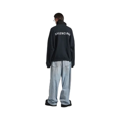 Back Shirt Collar Crewneck