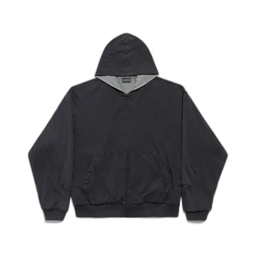Back Reversible Zip-Up Hoodie