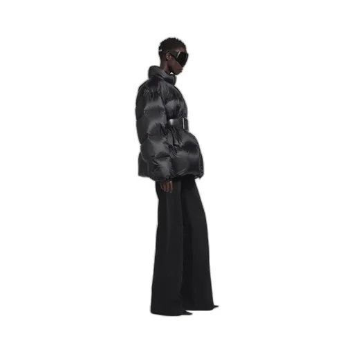 Belted Hourglass Short Puffer