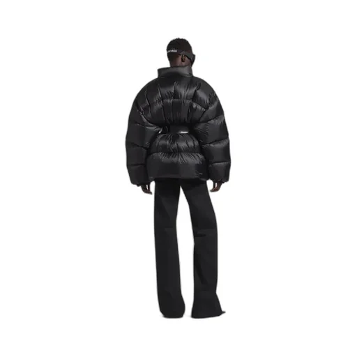 Belted Hourglass Short Puffer