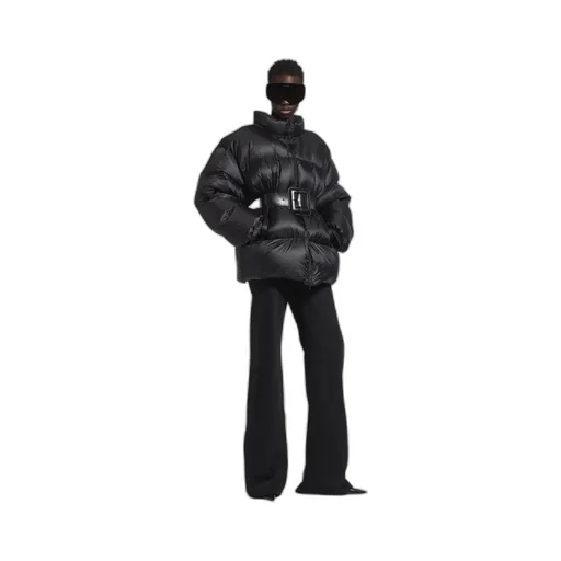 Belted Hourglass Short Puffer
