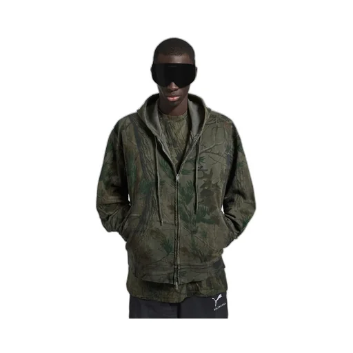 Diamond B Oversized Zip-Up Hoodie