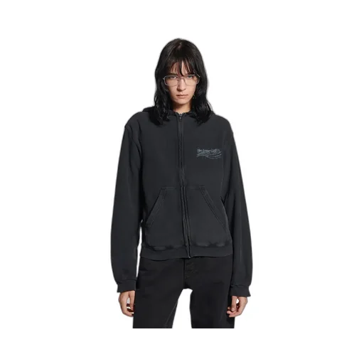 Washed Crayon Political Zip-Up Hoodie Regular Fit