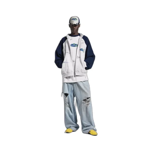 Banana Raglan Oversized Zip-Up Hoodie