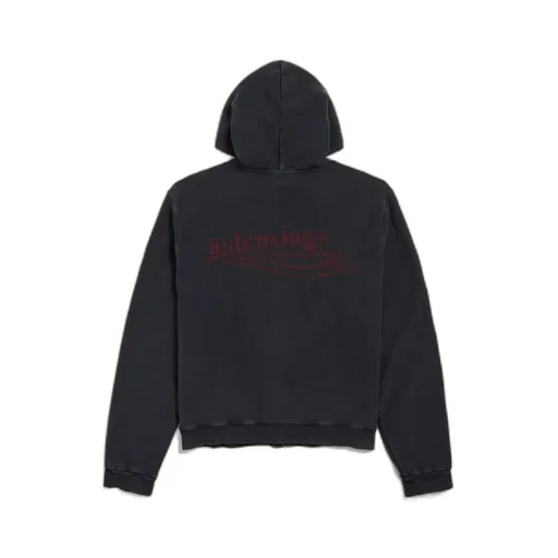 Washed Crayon Political Zip-Up Hoodie Regular Fit