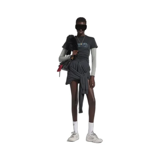 Washed Crayon Political Double Sleeve T-Shirt