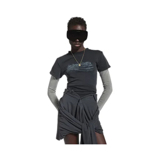 Washed Crayon Political Double Sleeve T-Shirt