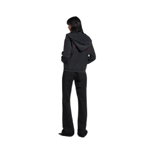 Washed Crayon Political Zip-Up Hoodie Regular Fit