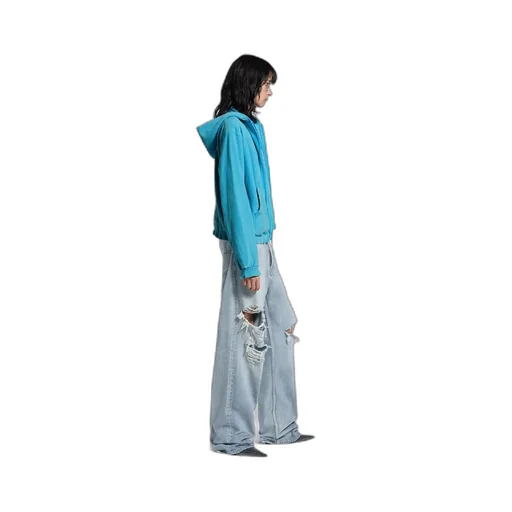 Washed Crayon Political Zip-Up Hoodie Regular Fit