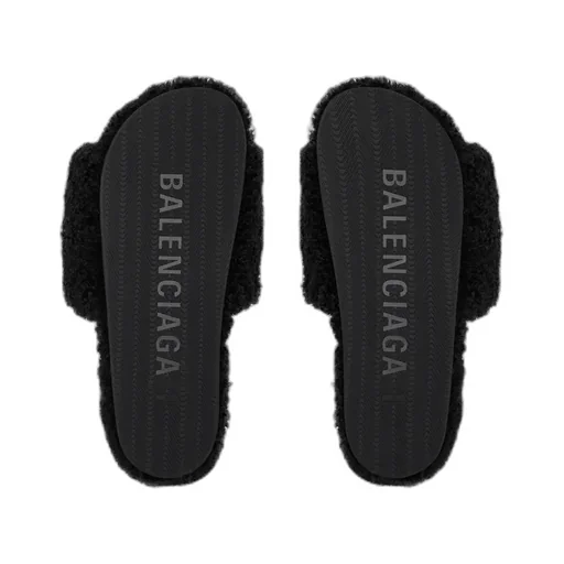 Furry Slide Sandal