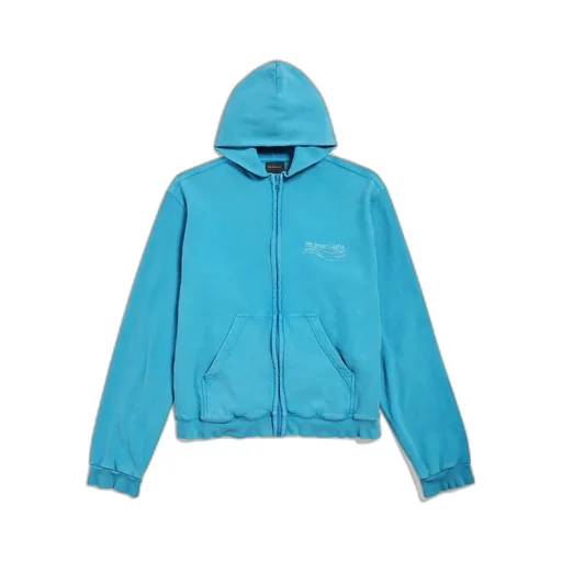Washed Crayon Political Zip-Up Hoodie Regular Fit