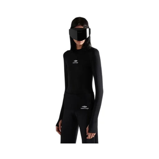 3B Sports Icon Long Sleeve Fitted Crewneck Top