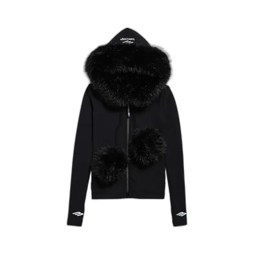 Fluffy Zip-Up Hoodie