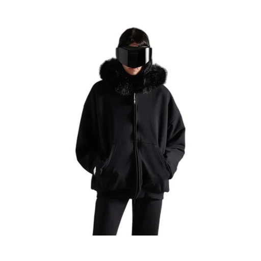 Fluffy Zip-Up Hoodie