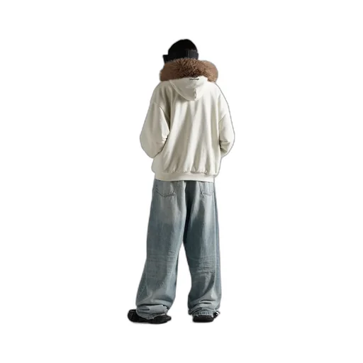 Fluffy Zip-Up Hoodie
