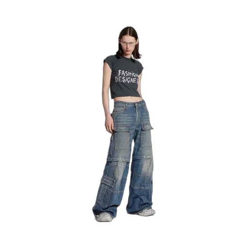 Flared Cargo Pants