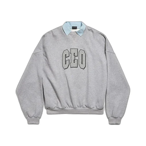 Ceo Team Logo Shirt Collar Crewneck