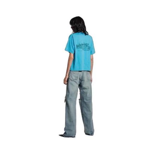 Washed Crayon Political T-Shirt Medium Fit