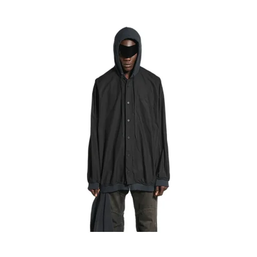 Cut-Up Hooded Shirt