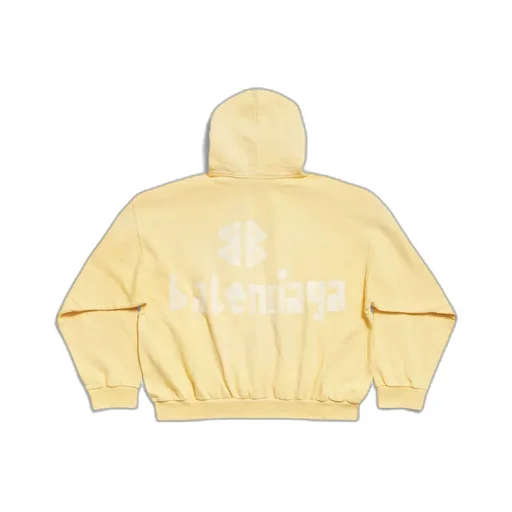 Tape Type Ripped Pocket Hoodie