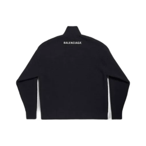 Half Zip High Neck Sweater