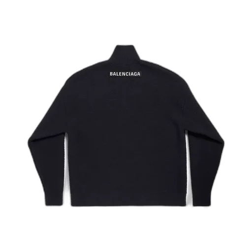 Half Zip High Neck Sweater
