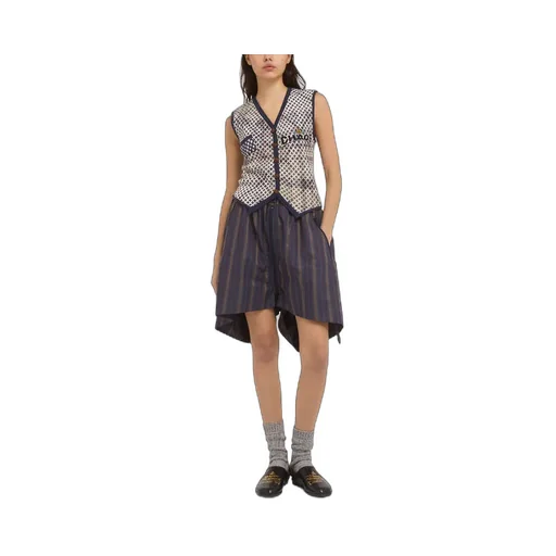 Distressed Tartan Vest