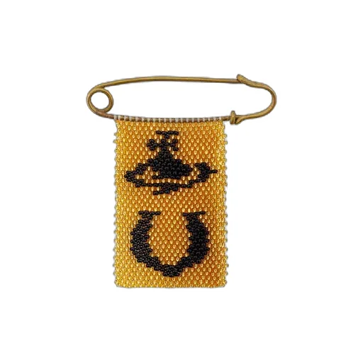 Beaded Charm Pin