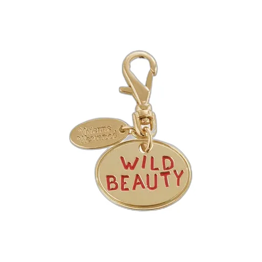 Wild Beauty Dog Charm Keyring