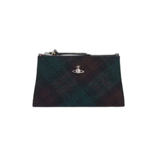 Small Flat Zip Clutch