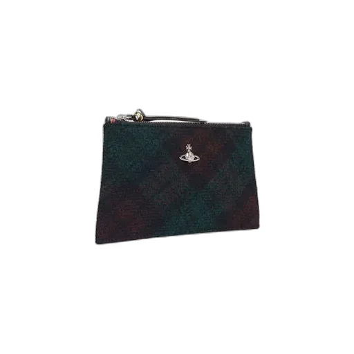 Small Flat Zip Clutch