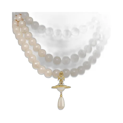 Three Row Pearl Drop Choker