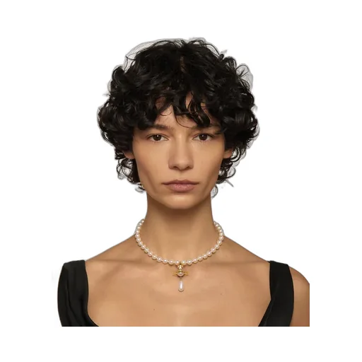 One Row Pearl Drop Choker