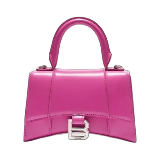 Acid Fuchsia Hourglass Handbag - Small