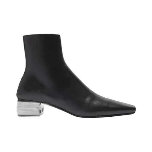 Silver/Black 50Mm Letter Boots