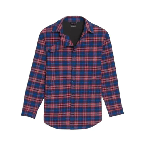 Blue / Red Collar Shirt