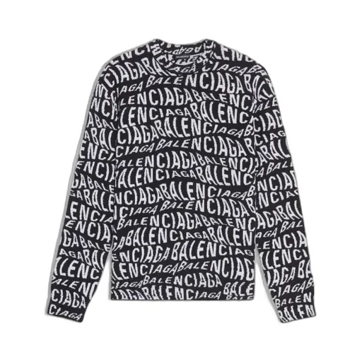 Wavy Logo Knit Sweater