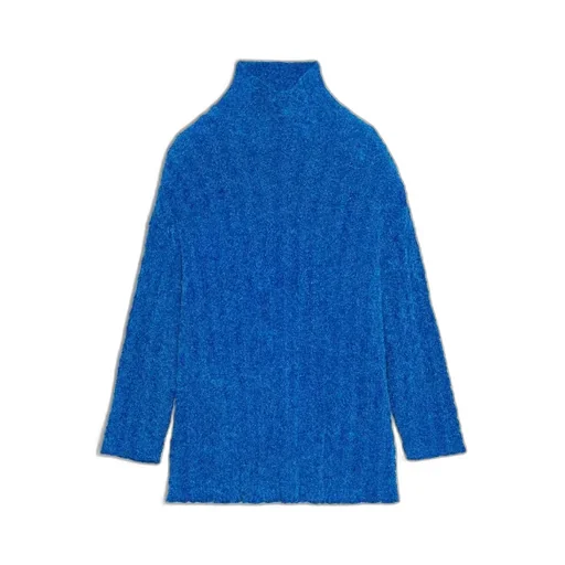 Velvet High Collar Sweater