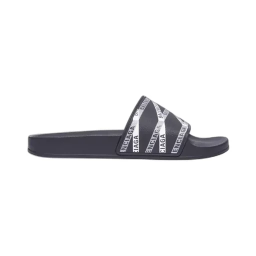 Letter Pattern Pool Slides Sandals