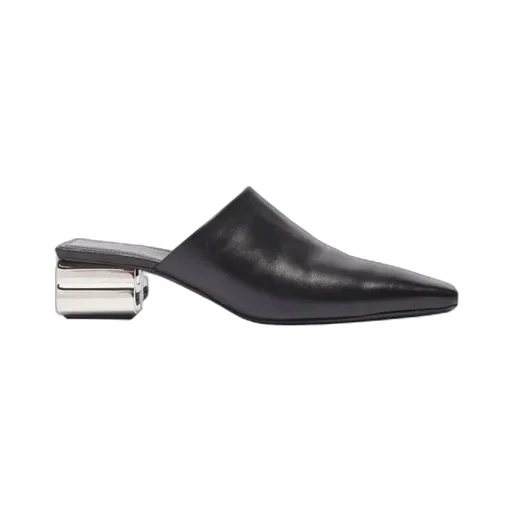 Silver/Black 50Mm Letter Mule