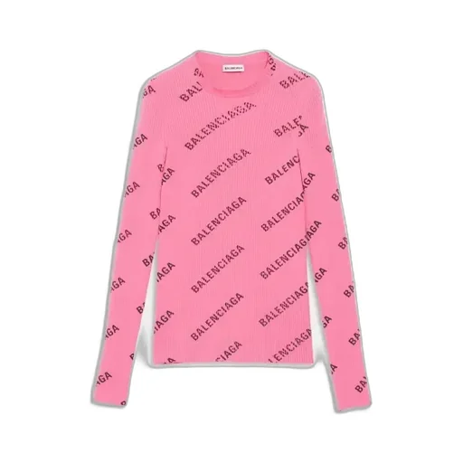 Red Logo Knit Sweater