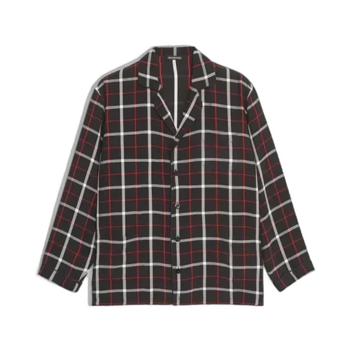 Black/Red Pajama Pocket Shirt