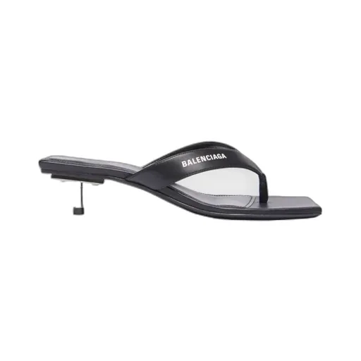 Black Metal Sandals