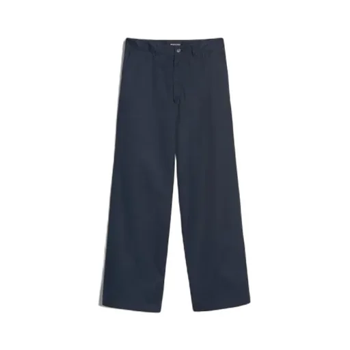 Navy Blue Low-Rise Pants